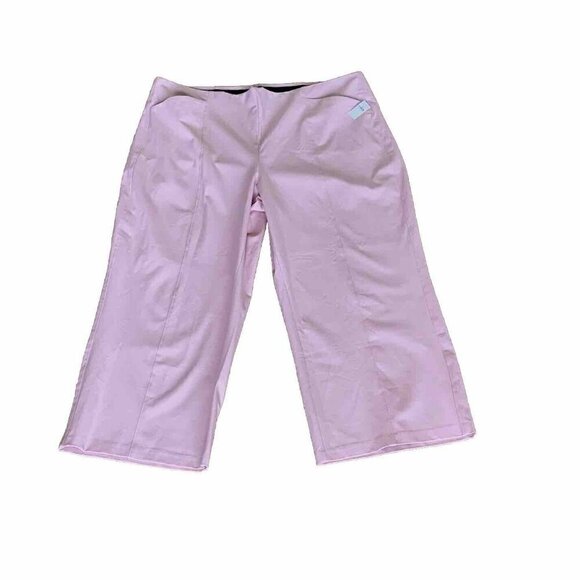 Old Navy Pants Womens 4XL Pink Wide-Leg High Rise Pockets Cotton Rayon NWT - Picture 1 of 11